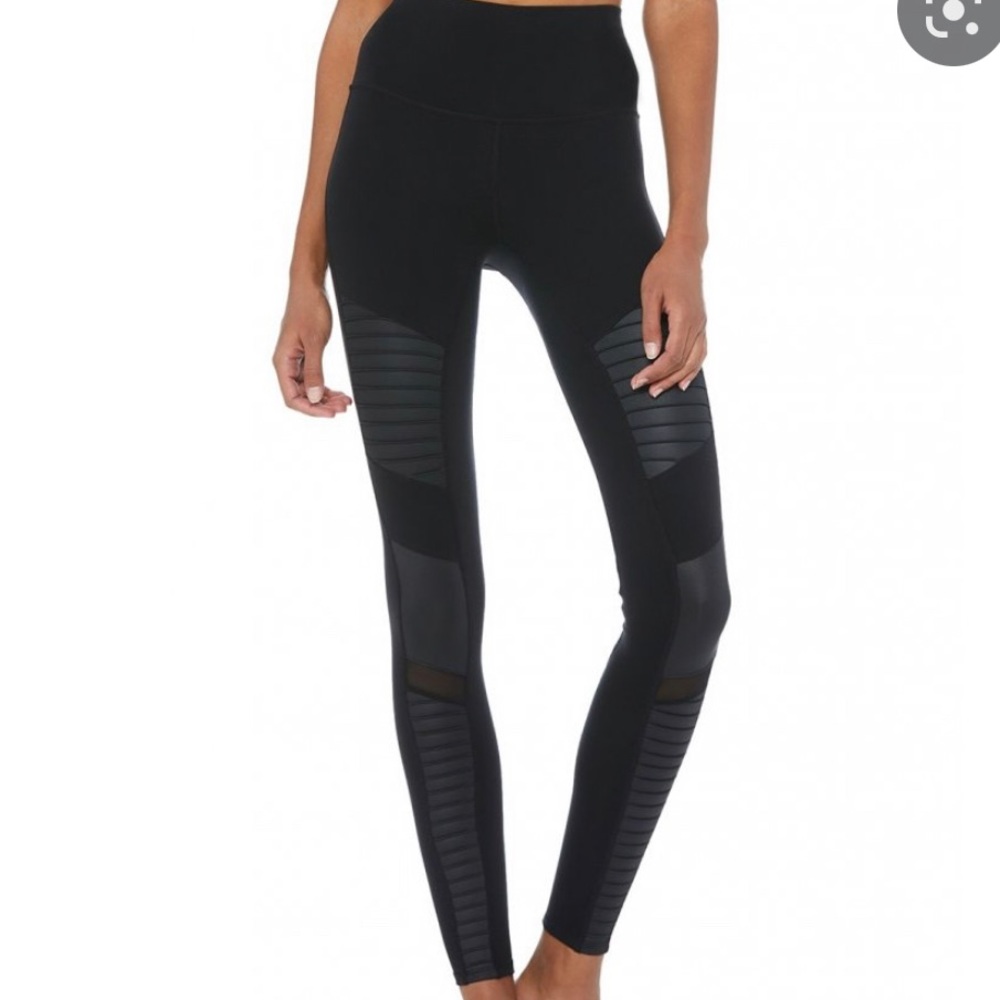 Alo Yoga Moto Leggings Black